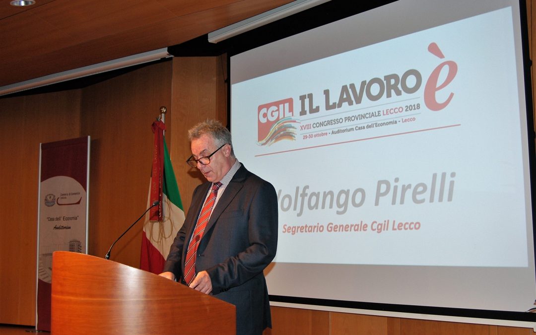 La relazione completa del segretario generale uscente Pirelli