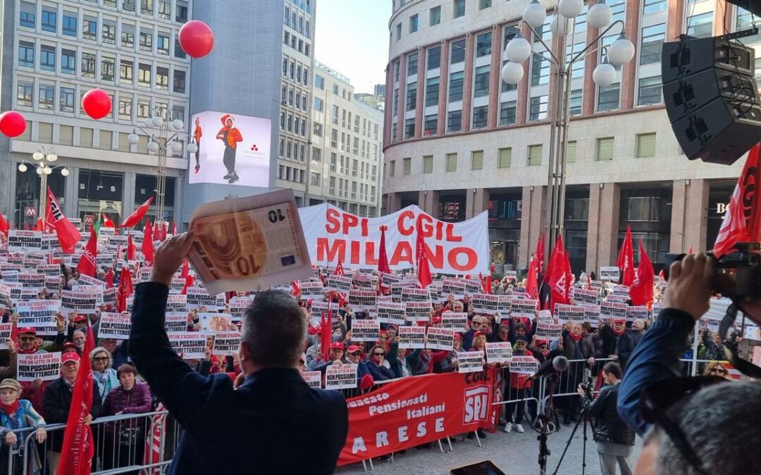 SPI, PENSIONATI IN PIAZZA PER DIFENDERE IL POTERE D’ACQUISTO