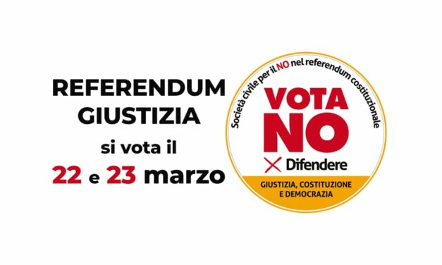 REFERENDUM SULLA GIUSTIZIA 2026: UNA SERATA PER SOSTENERE IL NO